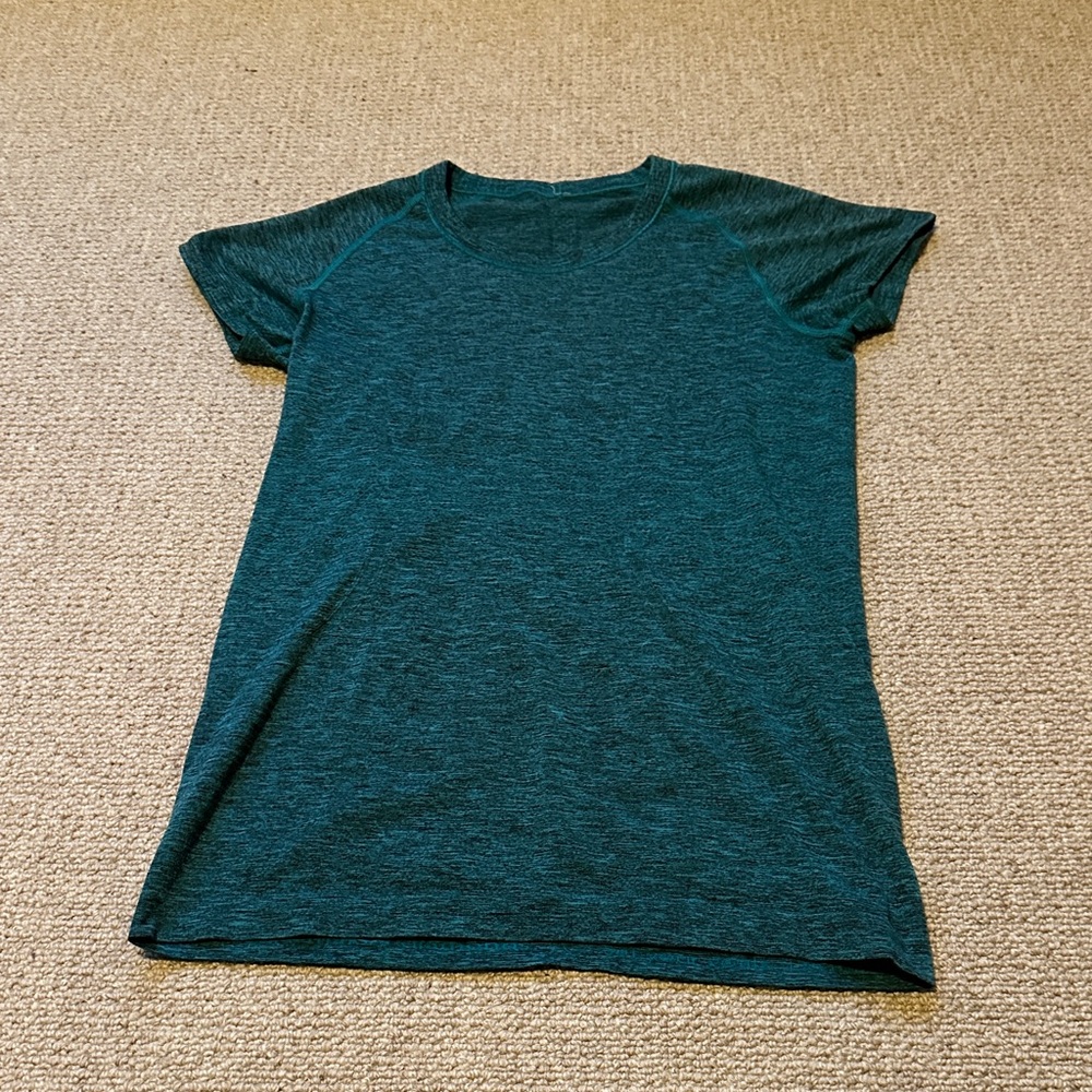 Lulu lemon Teal Short Sleeve T-Shirt